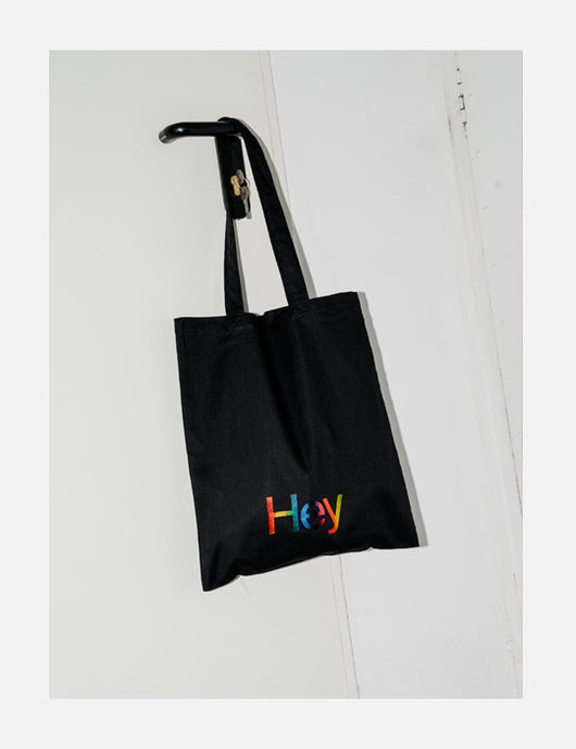 Hey Rainbow Foil Tote Bag